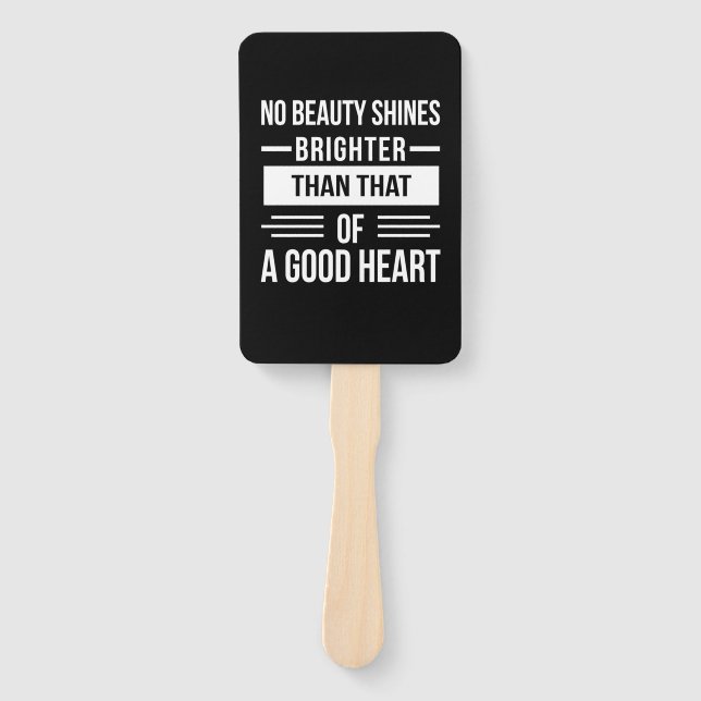Birthday Gift A Good Heart Hand Fan (Front)