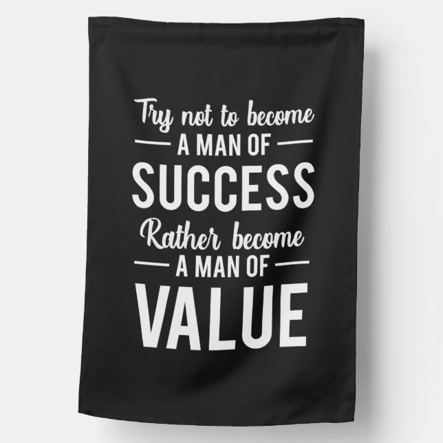 Birthday Gift A Man Of Success House Flag (Front)