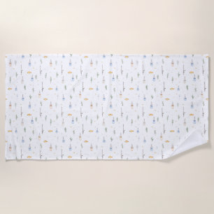 Birthday Gift Always Think Like A Fish Beach Towel