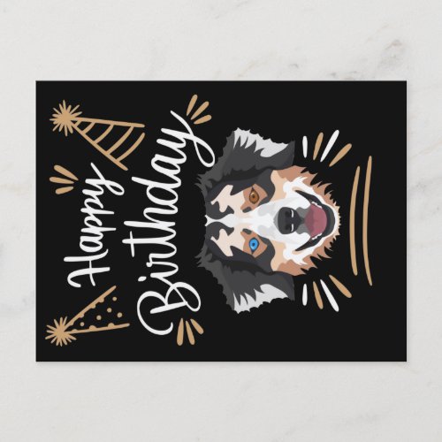 Birthday Gift Australian Shepherd Postcard