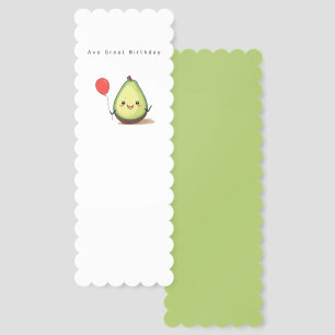 Birthday gift, avocado birthday cute  bookmarks