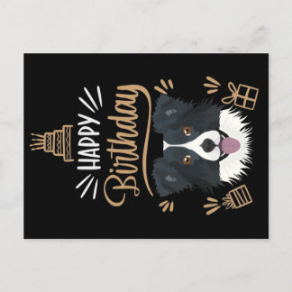 Birthday Gift Border Collie Postcard