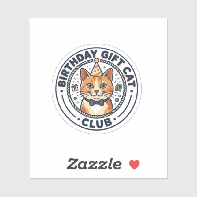 Birthday Gift Cat Cat Lover Gift - Birthday Gift C Sticker (Sheet)