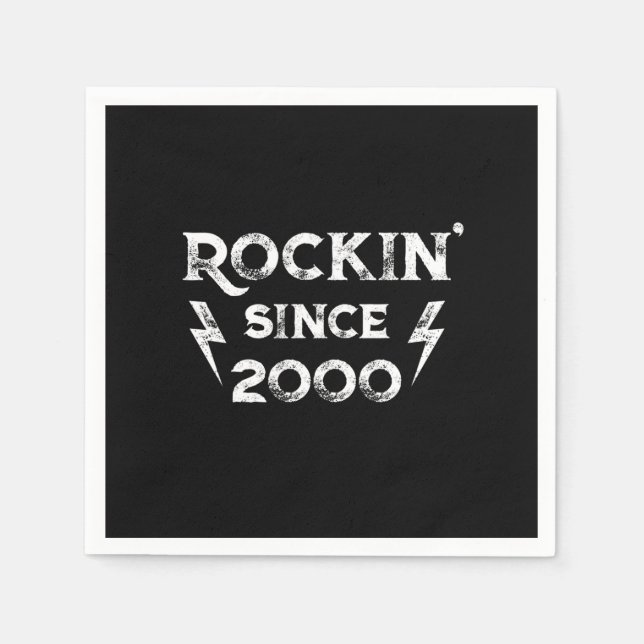 Birthday Gift Classic Rock for the 2000s Napkins (Front)