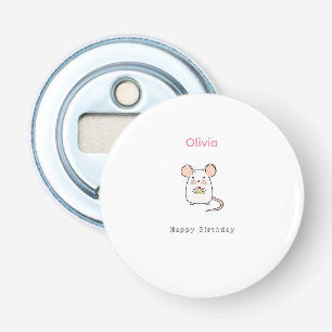 Birthday gift, cute birthday gift, little mouse bottle opener