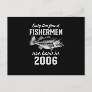 Birthday Gift Fisherman Fishing 2006 Postcard