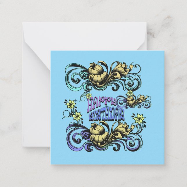 BIRTHDAY GIFT FOR MOM DAD SISTER SONPARTY  NOTE CARD (Front)