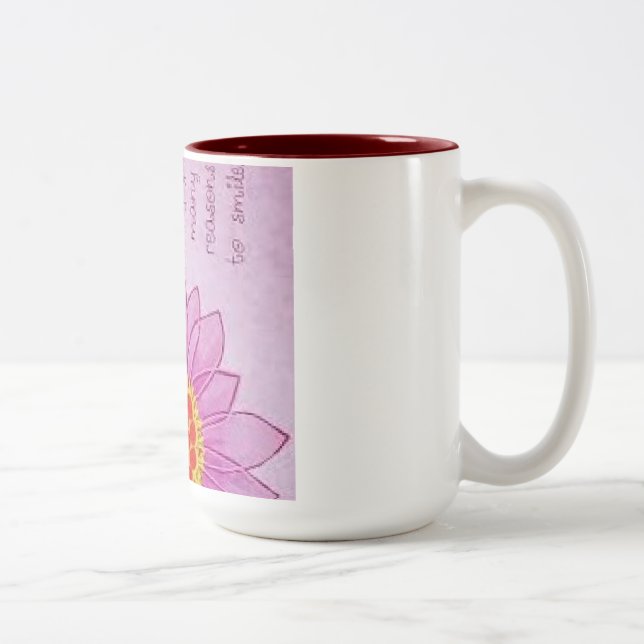 Birthday gift for mom Two-Tone coffee mug (Right)