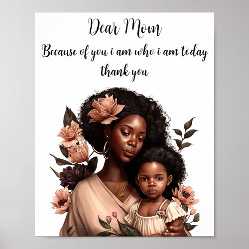 Birthday Gift For Mum From Daughter Poster