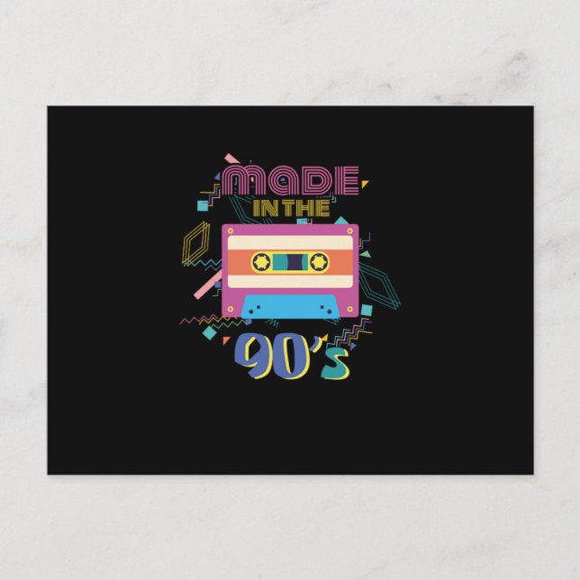 Birthday Gift for Women and Men Made in the 90s Bd Postcard (Front)