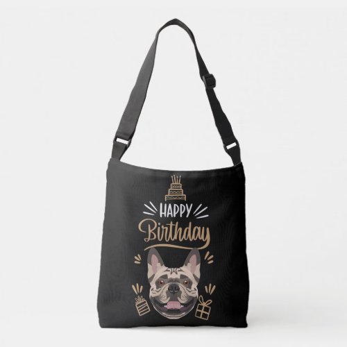Birthday Gift French Bulldog Crossbody Bag