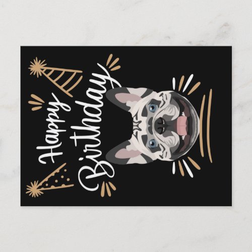 Birthday Gift French Bulldog Postcard