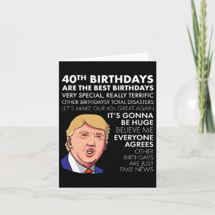 Birthday Gift Funny Trump Quote Shirt For Men  Card