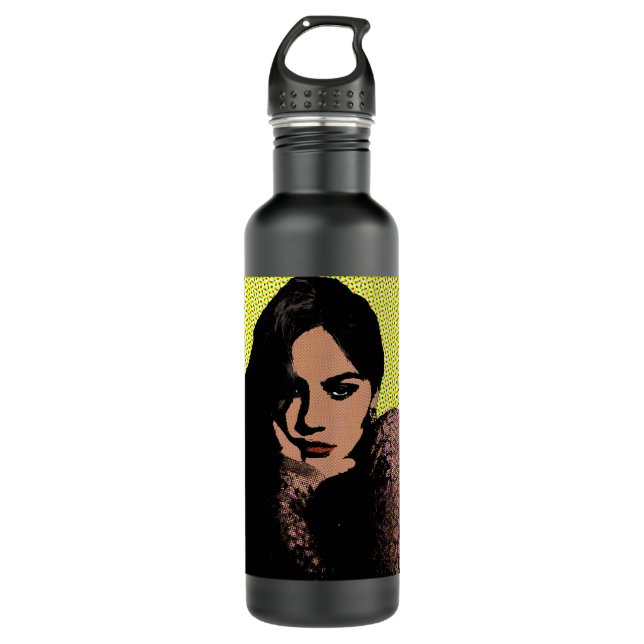 Birthday Gift Gracie Abrams Style Pop Art Unisex V Stainless Steel Water Bottle (Front)