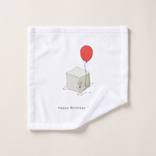Birthday gift, happy birthday sugar, pun wash cloth