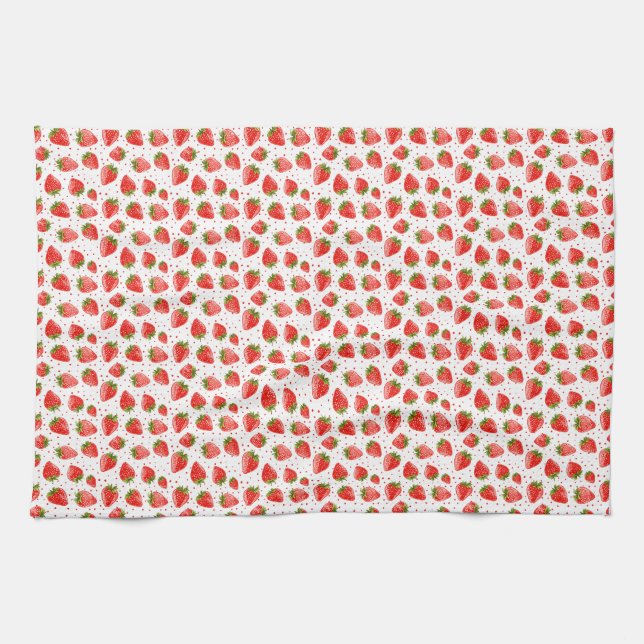 Birthday Gift | I Like You Berry Much Kitchen Towel (Horizontal)