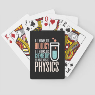 Birthday Gift If It Moves It Is Biology Poker Cards