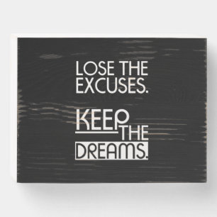 Birthday Gift Keep The Dreams Wooden Box Sign