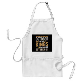 Birthday Gift | Kings Are Born In October Gift Adult Apron