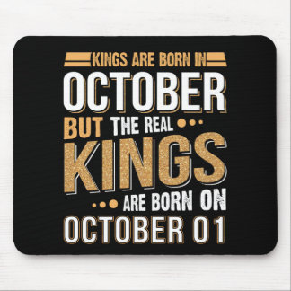 Birthday Gift | Kings Are Born In October Gift Mouse Pad