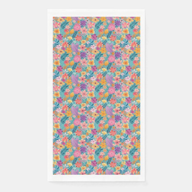 Birthday Gift | Life Leads Me To The Beach Paper Guest Towels (Front)