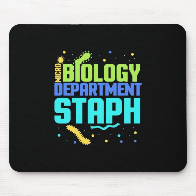 Birthday Gift | Micro Biology Department Staph Mouse Pad (Front)