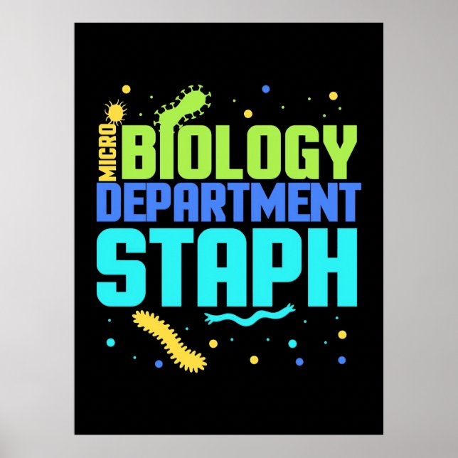 Birthday Gift | Micro Biology Department Staph Poster (Front)