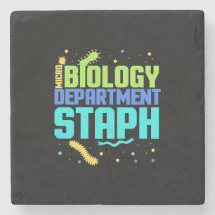 Birthday Gift   Micro Biology Department Staph Stone Coaster