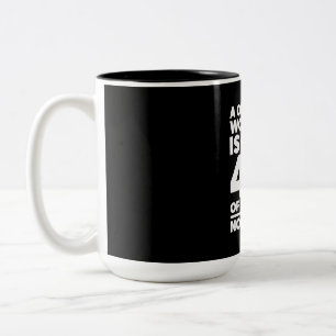 Birthday Gift One Hour Workout No Excuses Two-Tone Coffee Mug