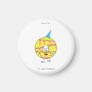 Birthday gift, party on magnet, party cookie, fun magnet