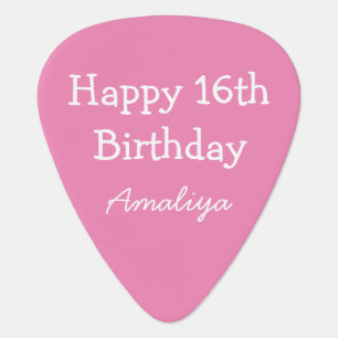 Birthday gift personalized Custom Name  Guitar Pic Pick