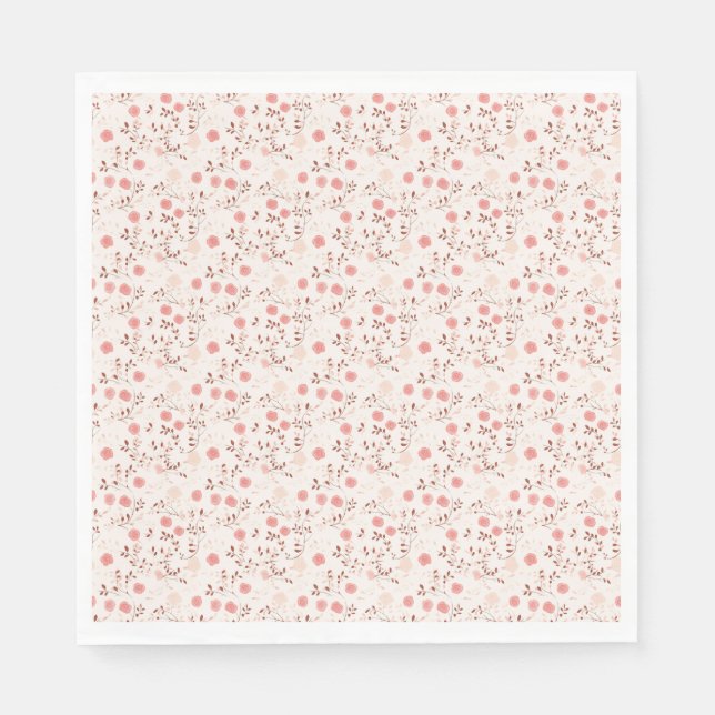 Birthday Gift | Pink Rose Napkins (Front)
