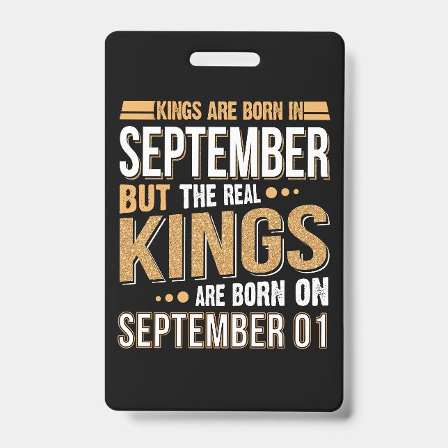 Birthday Gift | Queen Are Born In September Gift Badge (Front)