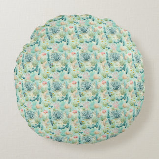 Birthday Gift | Saltwater Heals Everything Round Pillow