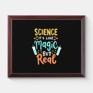 Birthday Gift Science It Is Like Magic Award Plaque