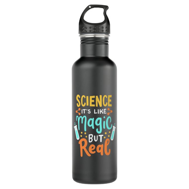 Birthday Gift | Science It Is Like Magic Stainless Steel Water Bottle (Front)