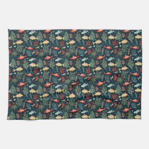 Birthday Gift The Ocean Doesn’t Rush Kitchen Towel