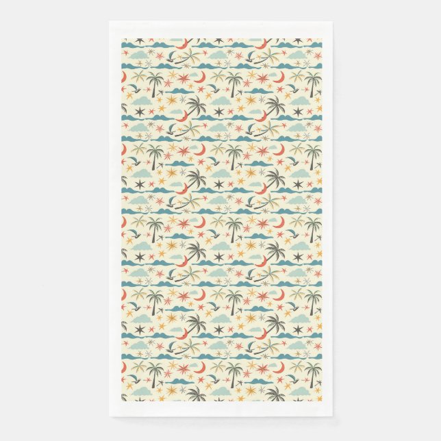 Birthday Gift | The Ocean Is A Central Image Paper Guest Towels (Front)