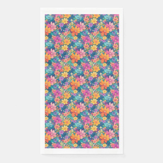 Birthday Gift | The Sea Is A Desert Of Waves Paper Guest Towels (Front)