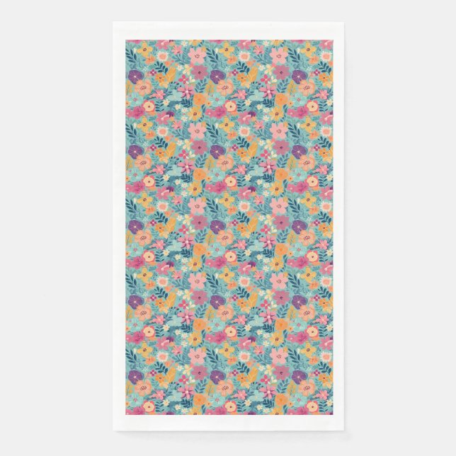 Birthday Gift | Time Slows Down In The Tropics Paper Guest Towels (Front)