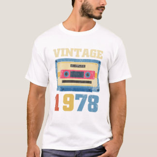 Birthday Gift Vintage 1978 Year T-Shirt