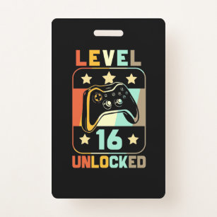 Birthday Gift   Vintage Level 16 Unlocked Badge