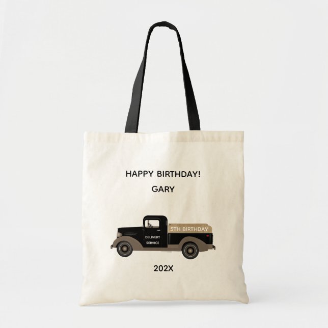 Birthday Gift Vintage Tote Bags (Front)