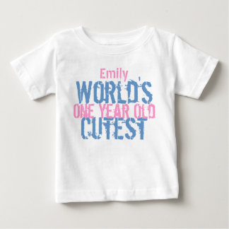 Birthday Gift World's Cutest 1 Year Old G300 Baby T-Shirt