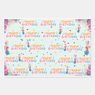 Birthday Gift wrapper from Zazzle Wrapping Paper Sheets
