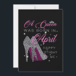 Birthday Gifts | A Queen Was Born In April Save The Date<br><div class="desc">Birthday Gifts | A Queen Was Born In April</div>