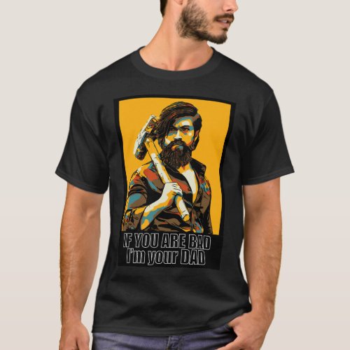 Birthday Gifts Action Movie Kgf Yash  Gift For Fan T_Shirt