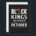 Birthday Gifts | Black Kings Are Born In October Save The Date<br><div class="desc">Birthday Gifts | Black Kings Are Born In October</div>