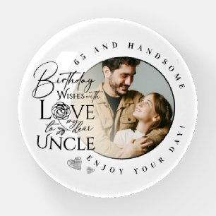 Birthday Gifts For Uncle Custom Photo Paperweight