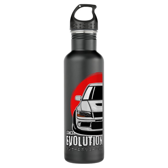 Birthday Gifts Lancer Evolution Side Stainless Steel Water Bottle (Front)